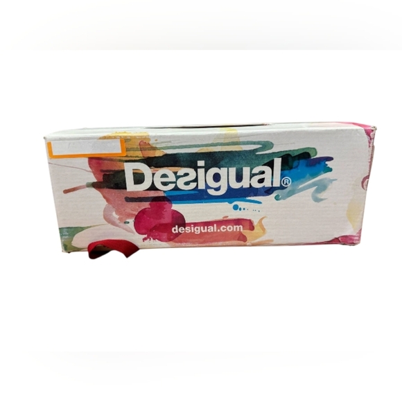 Desigual NWT Sussy Sandals Slip On Multi Colour Leather Fabric Size 40/9 - Picture 9 of 9